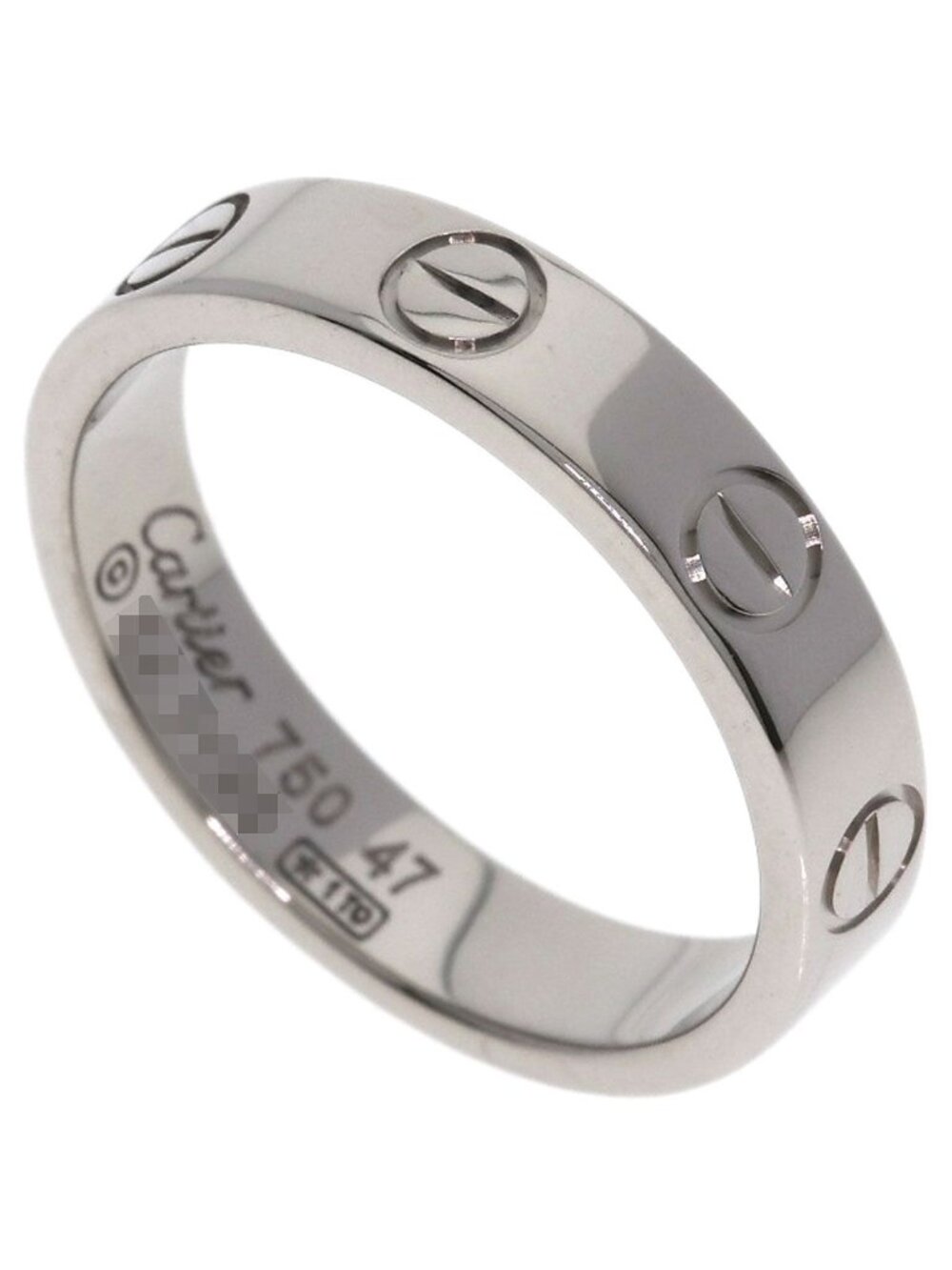 Cartier Mini Love Ring 47 18k White Gold